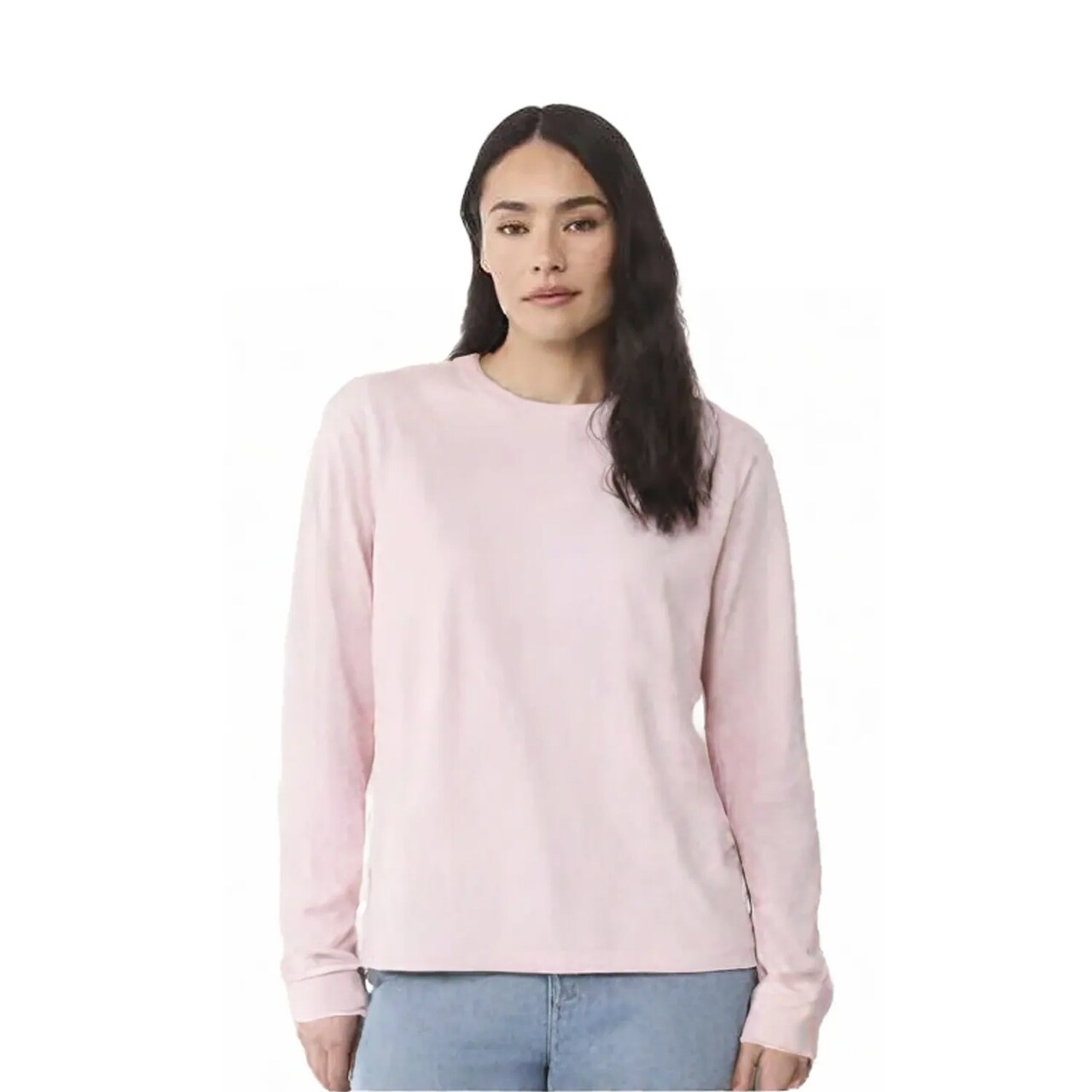 BELLA + CANVAS 6 oz Heavyweight Long Sleeve Tee Premium Airlume Cotton Relaxed Fit Drop Shoulder Unisex Shirt